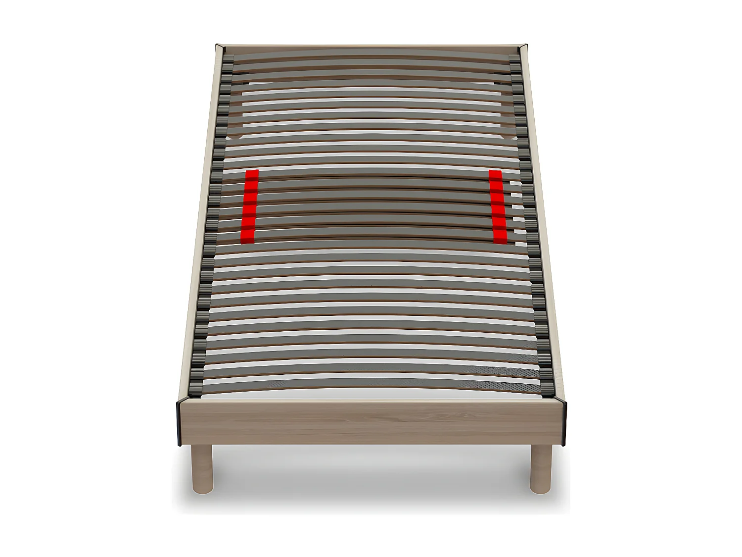 Sommier Prodige avec curseurs réglables - Chêne Clair - 90x190 cm