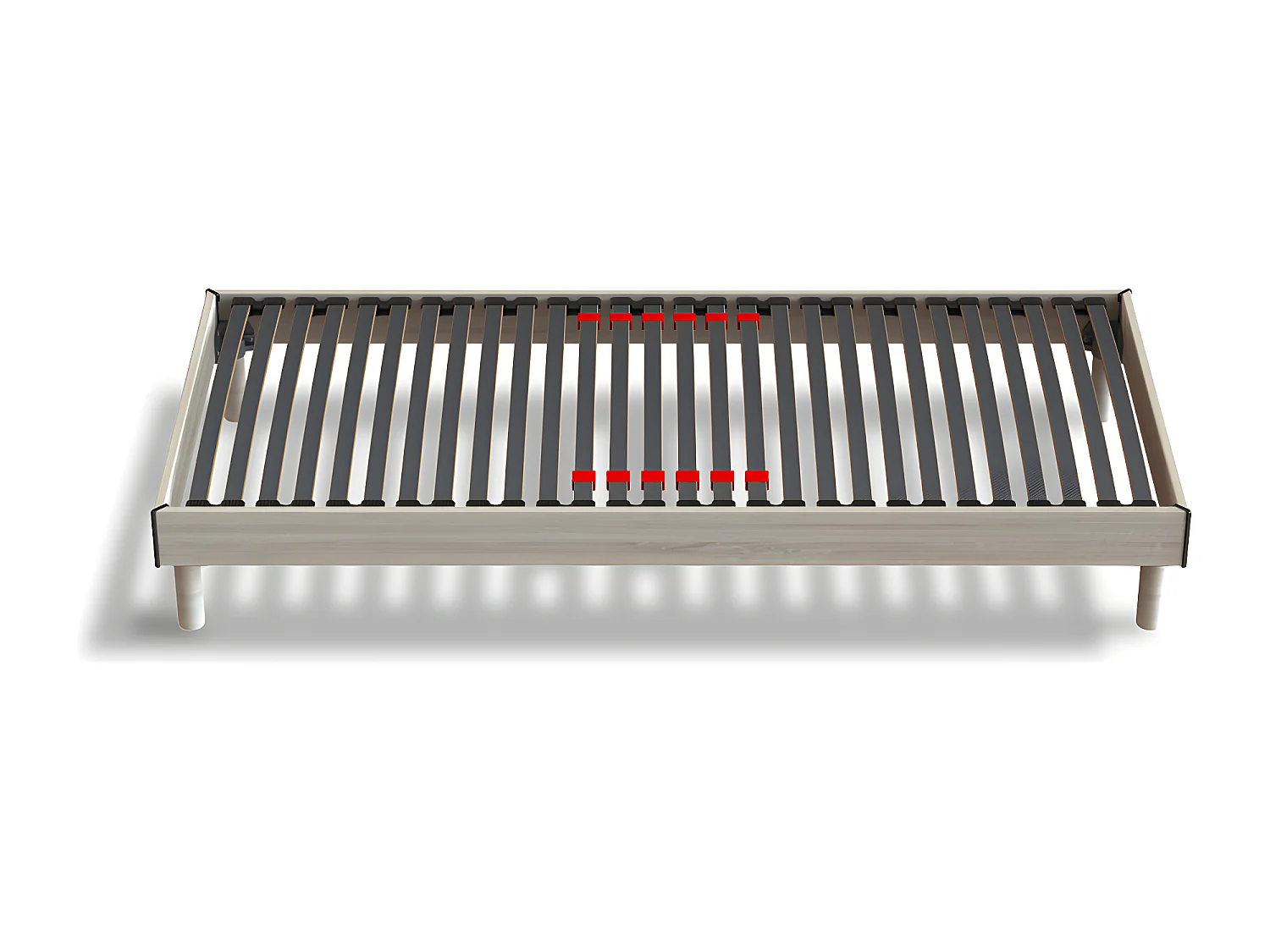 Sommier Prodige avec curseurs réglables - Chêne Clair - 90x190 cm