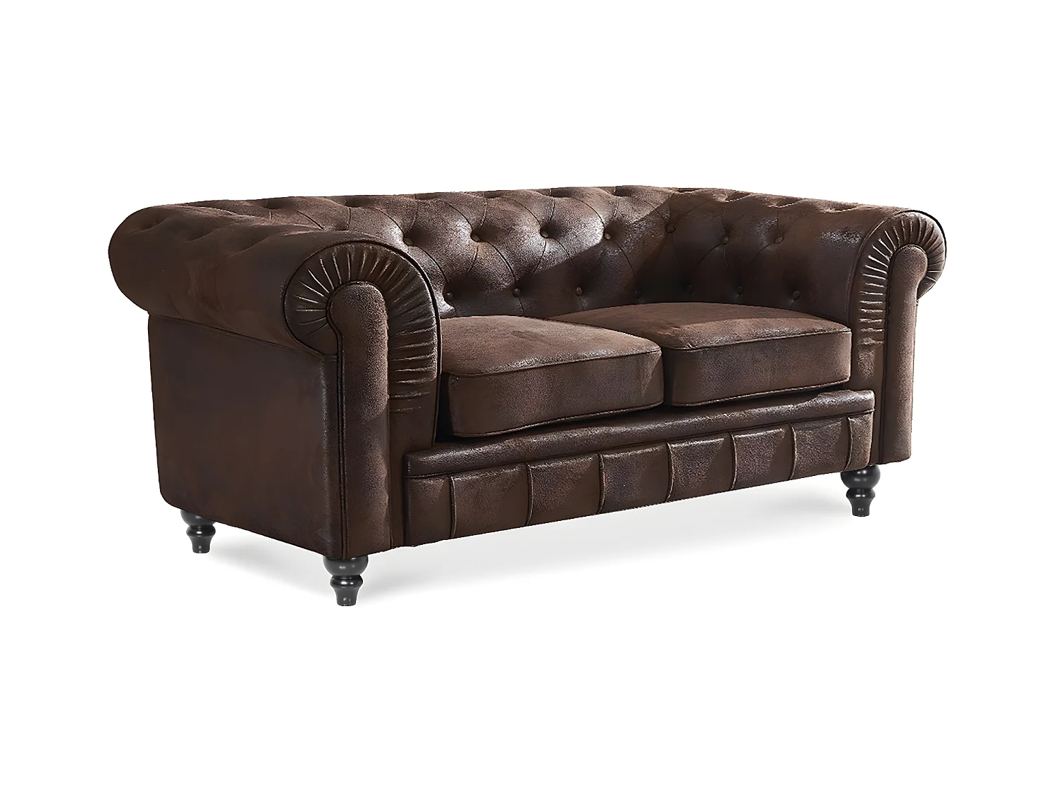Canapé Chesterfield 2 Places Vintage