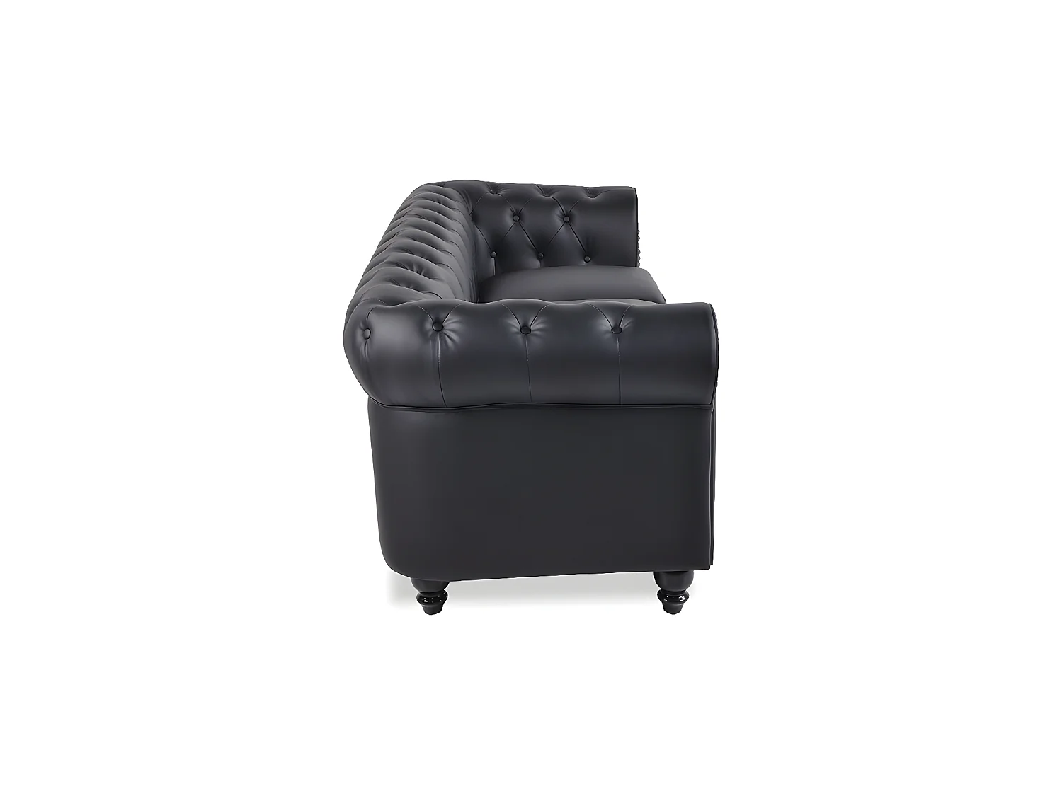 Canapé Chesterfield 3 Places Regency Noir