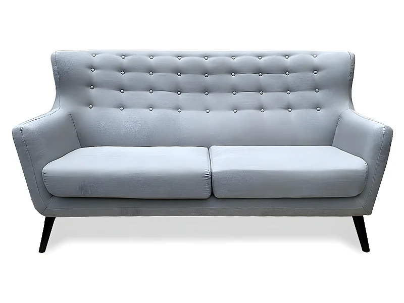 Canapé style scandinave 3 places Alrik Tissu Gris