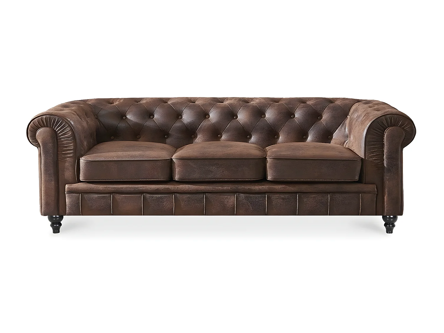 Canapé Chesterfield 3 Places Vintage