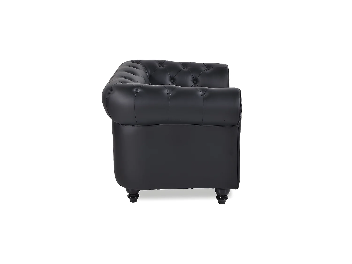 Canapé Chesterfield 2 Places Regency Noir