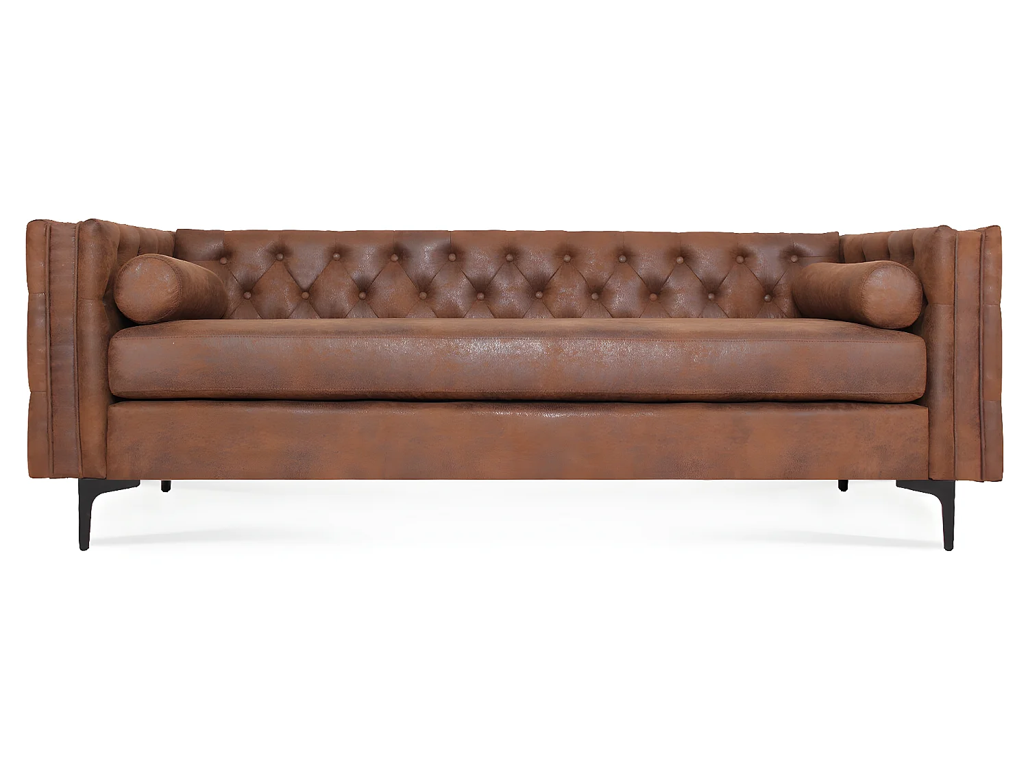 Canapé 3 places Edward Vintage pieds noirs