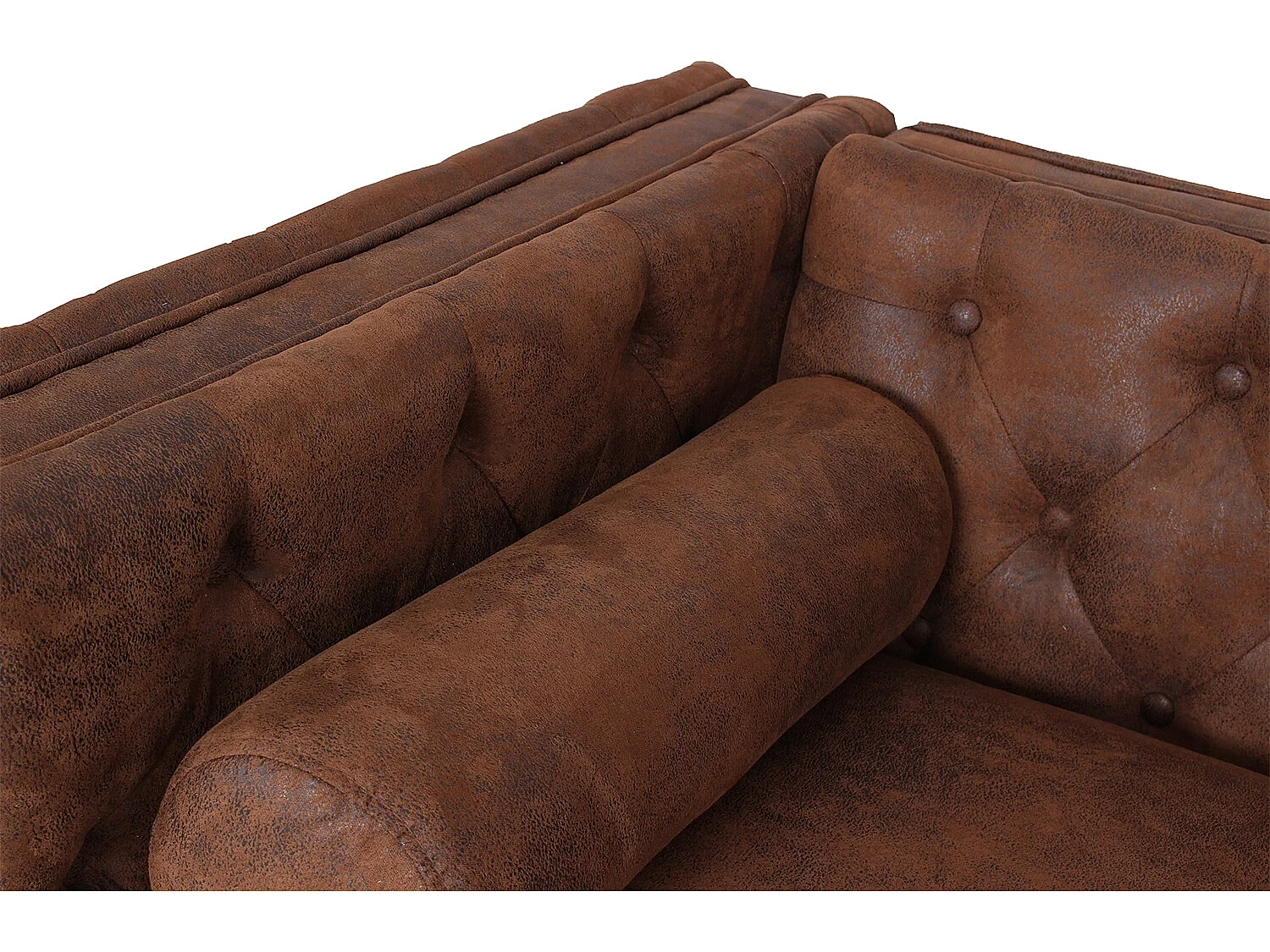 Canapé 3 places Edward Vintage pieds noirs