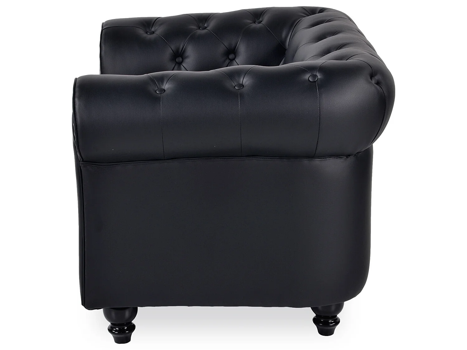 Fauteuil Chesterfield Regency Noir