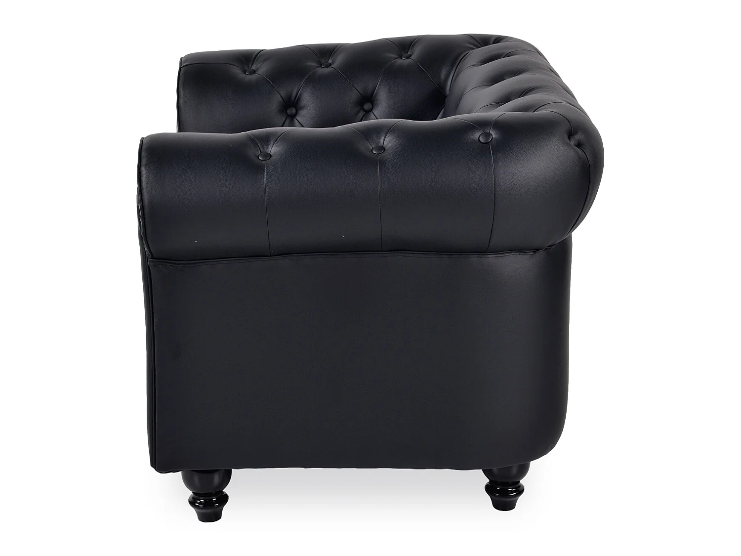 Fauteuil Chesterfield Regency Noir