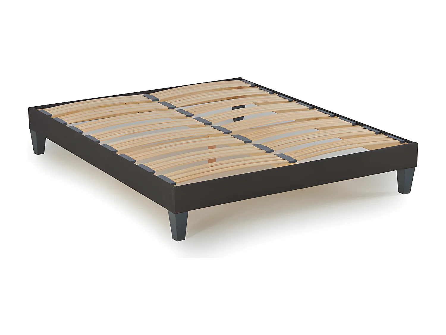 Ensemble Matelas Dolce Vita Ressorts ensachés Accueil mémoire + sommier gris + accessoires-180 x 200