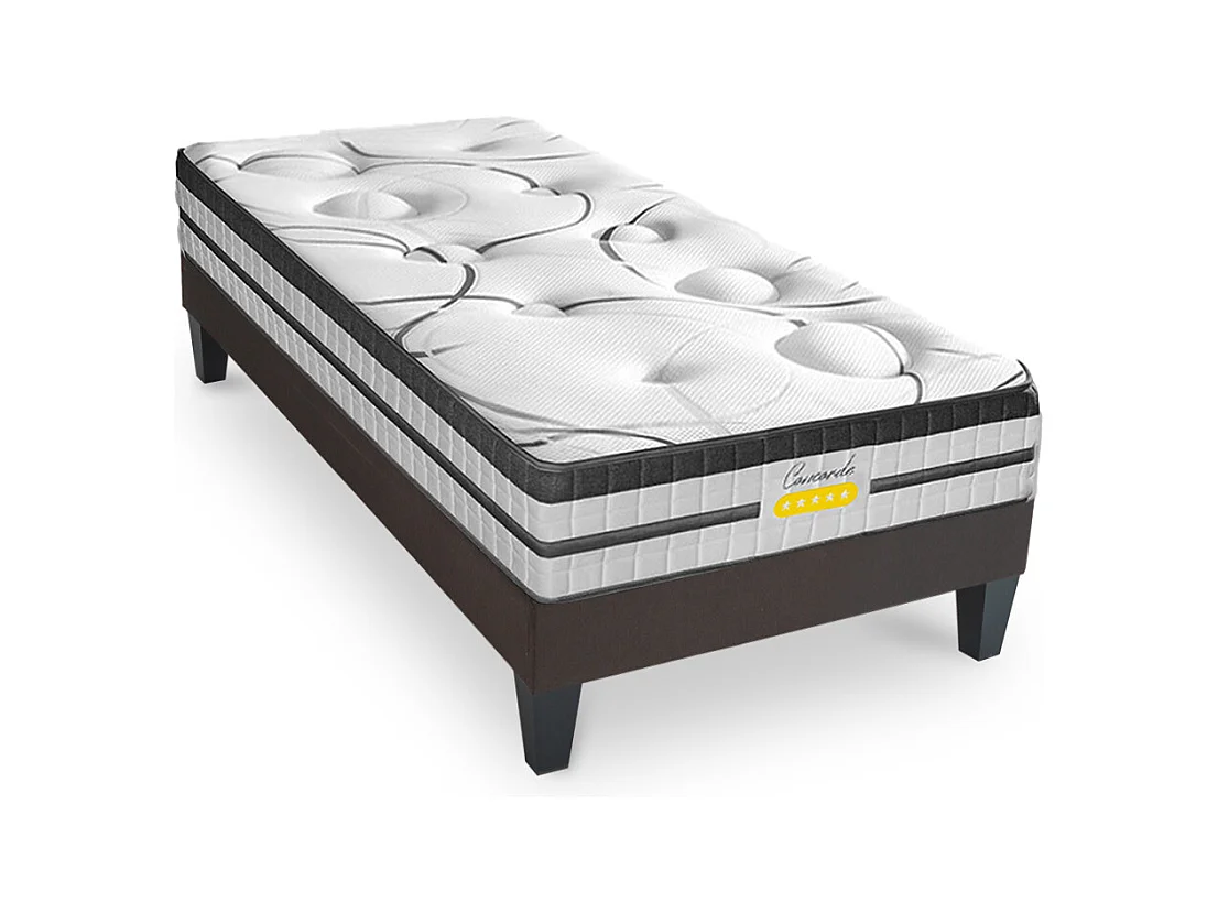 Matelas Concorde Ressorts ensachés Accueil mémoire de forme Ferme et sommier en kit - 90x190cm