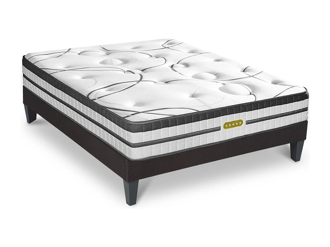 Matelas Concorde Ressorts ensachés Accueil mémoire de forme Ferme et sommier en kit - 90x190cm