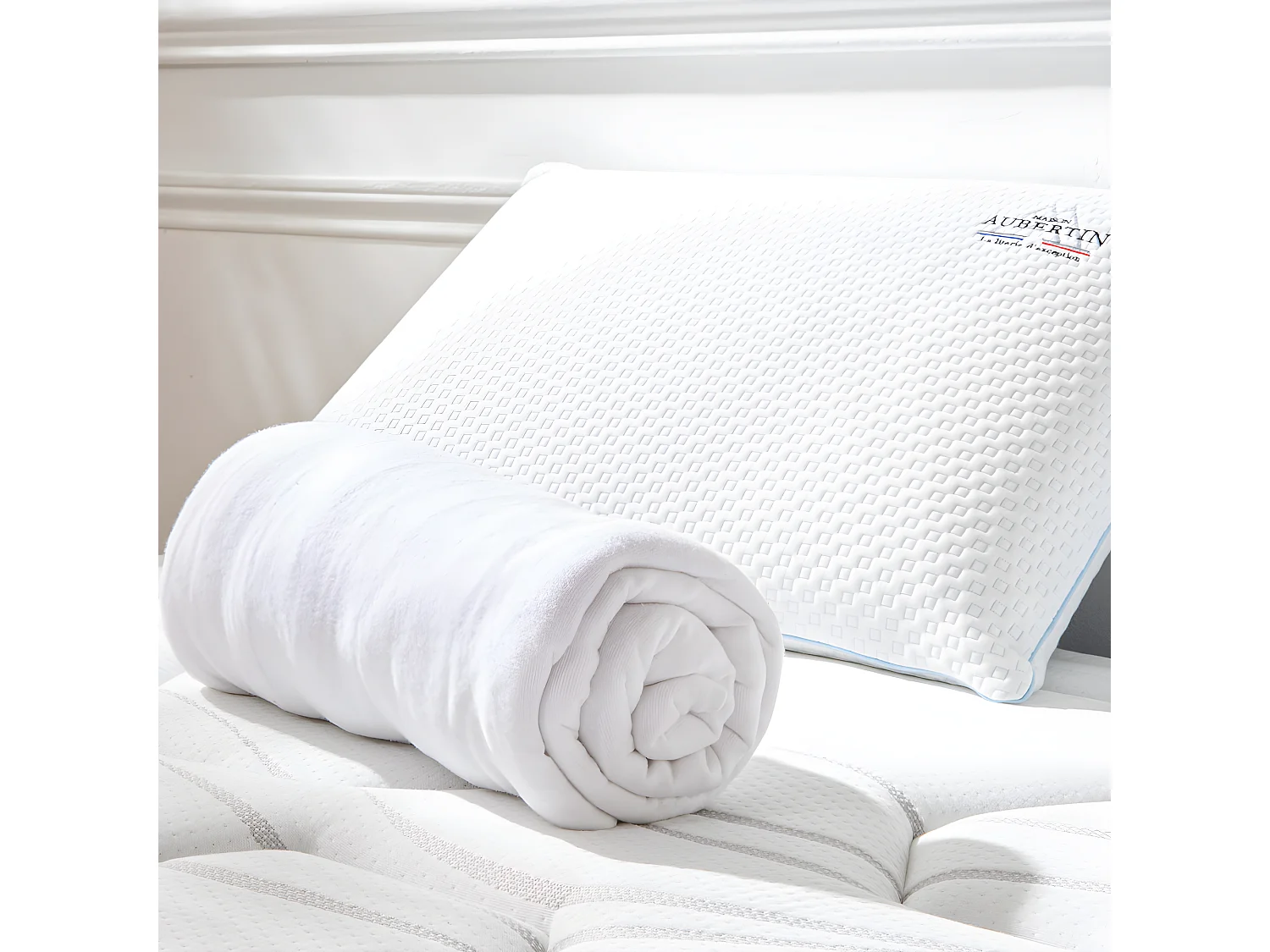 Protège matelas en Coton Gratté - 140x190 cm