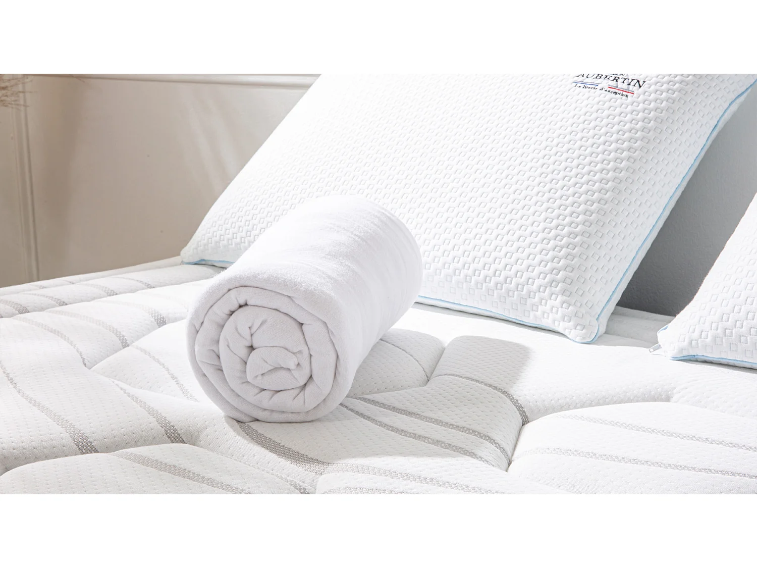 Protège matelas en Coton Gratté - 140x190 cm