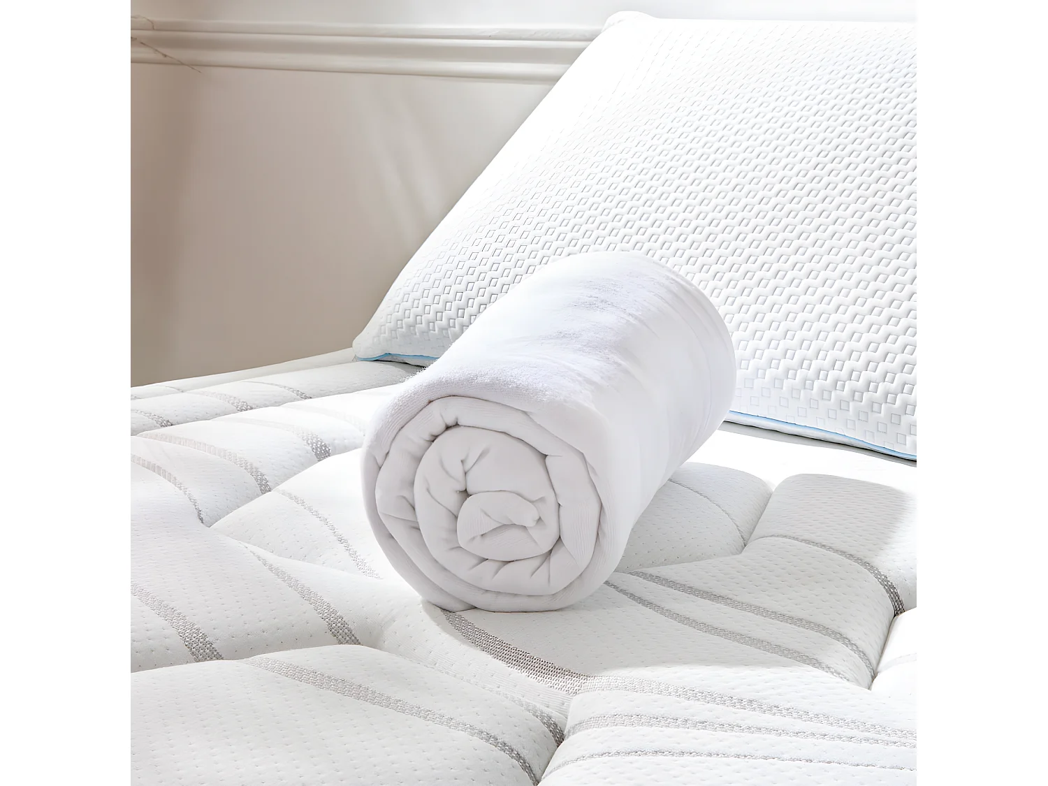 Protège matelas en Coton Gratté - 180x200 cm