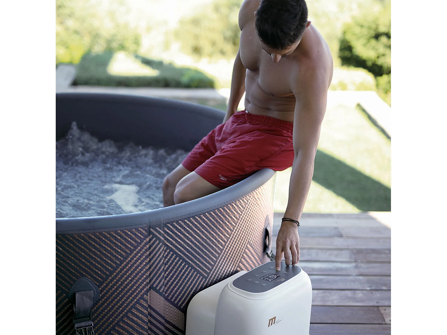 Spa gonflable connecté rond Ø 192cm MONO - 8 places - MSPA