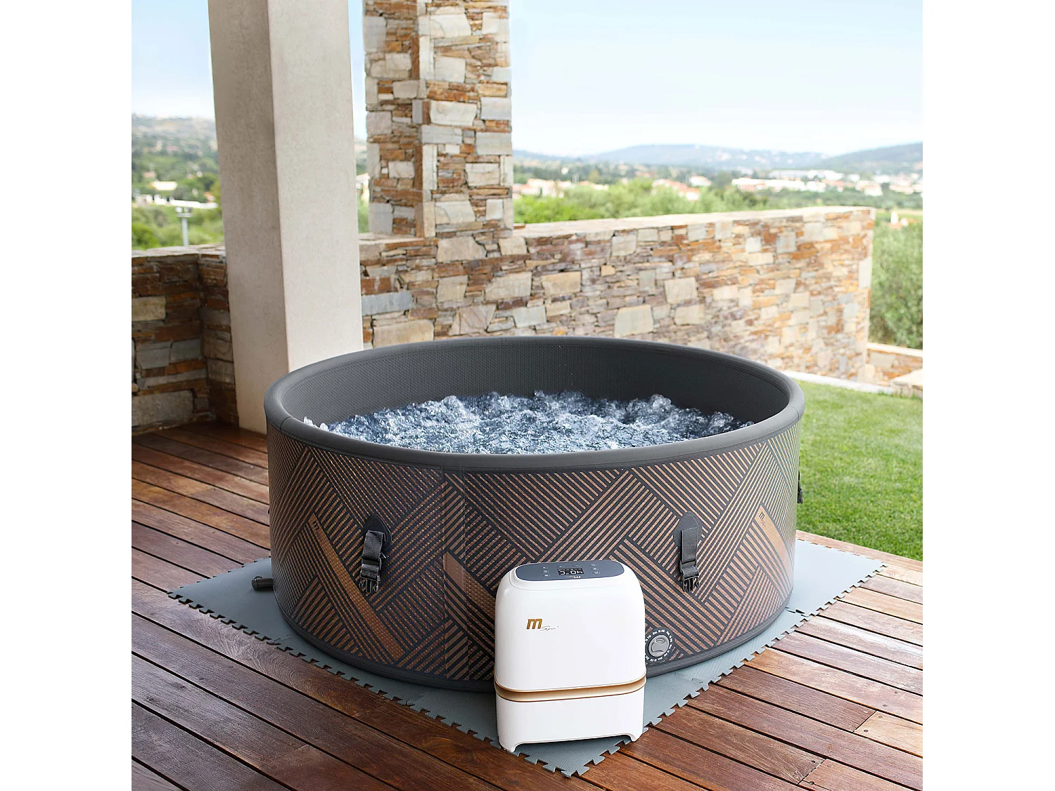 Spa gonflable connecté rond Ø 192cm MONO - 8 places - MSPA