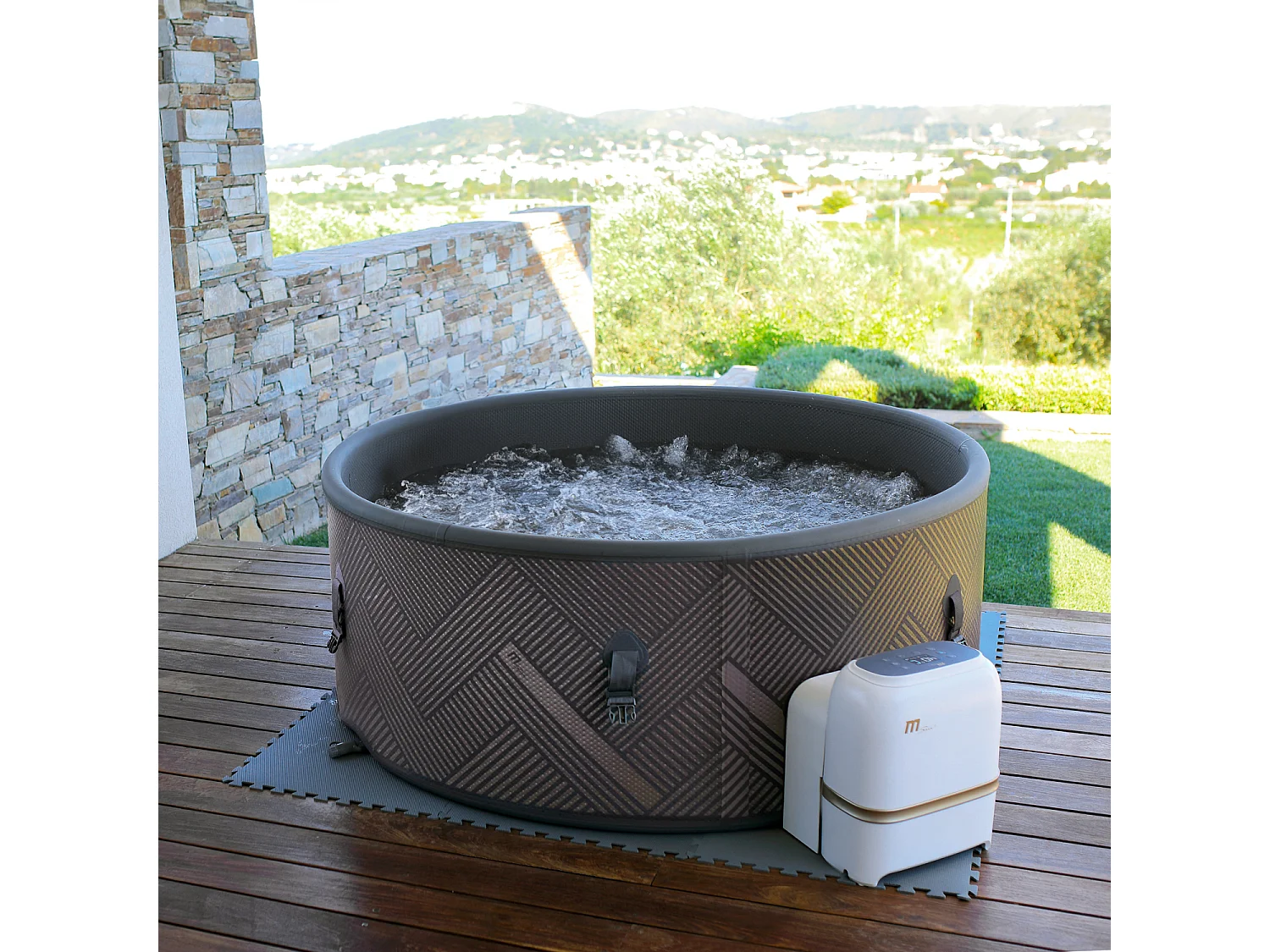 Spa gonflable connecté rond Ø 192cm MONO - 8 places - MSPA