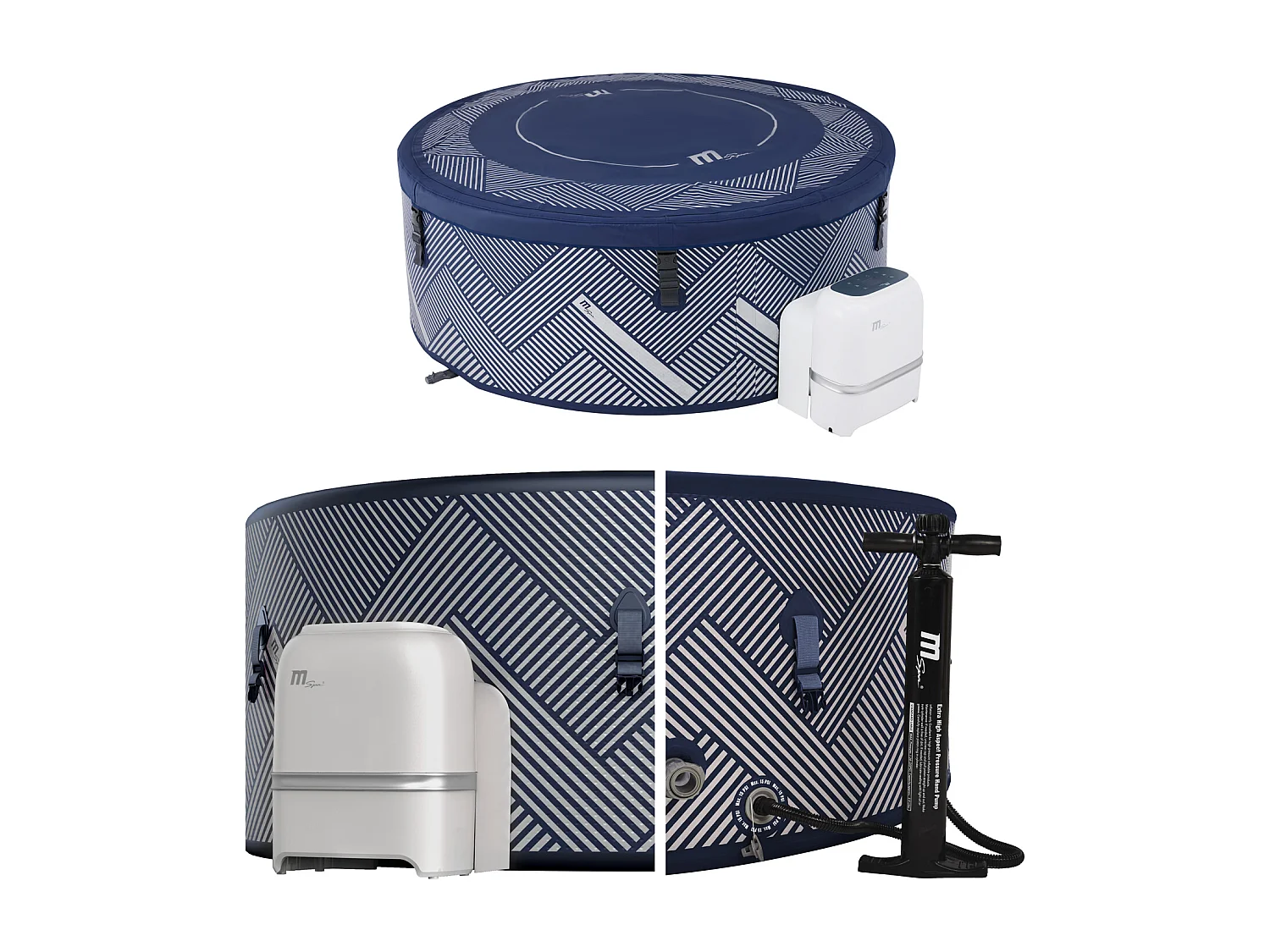 Spa gonflable connecté rond Ø 173cm NAVAL - 6 places - MSPA