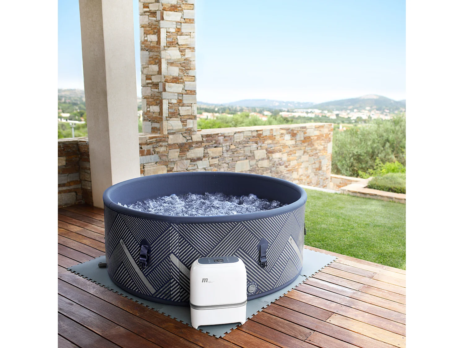 Spa gonflable connecté rond Ø 173cm NAVAL - 6 places - MSPA