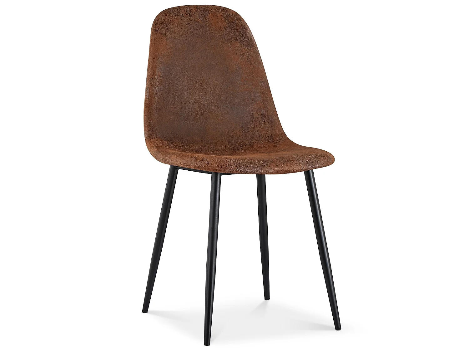 Lot de 4 chaises Bali Vintage pieds noir