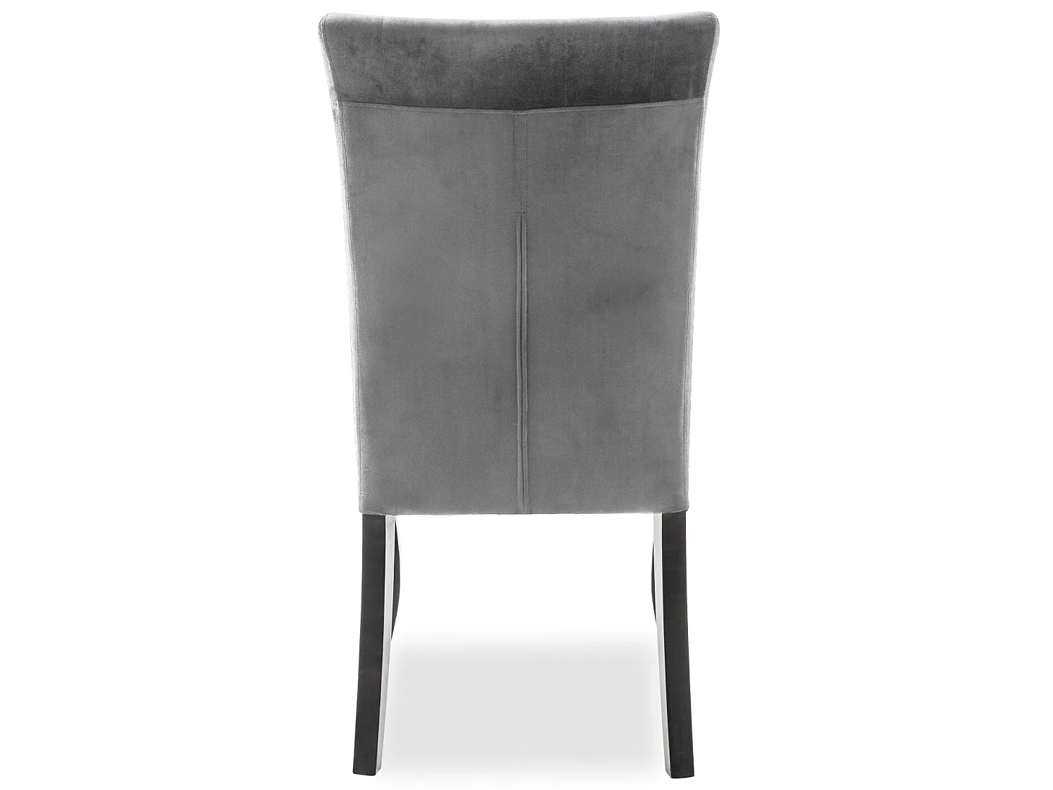 Lot de 2 chaises capitonnées Chaza Velours Gris