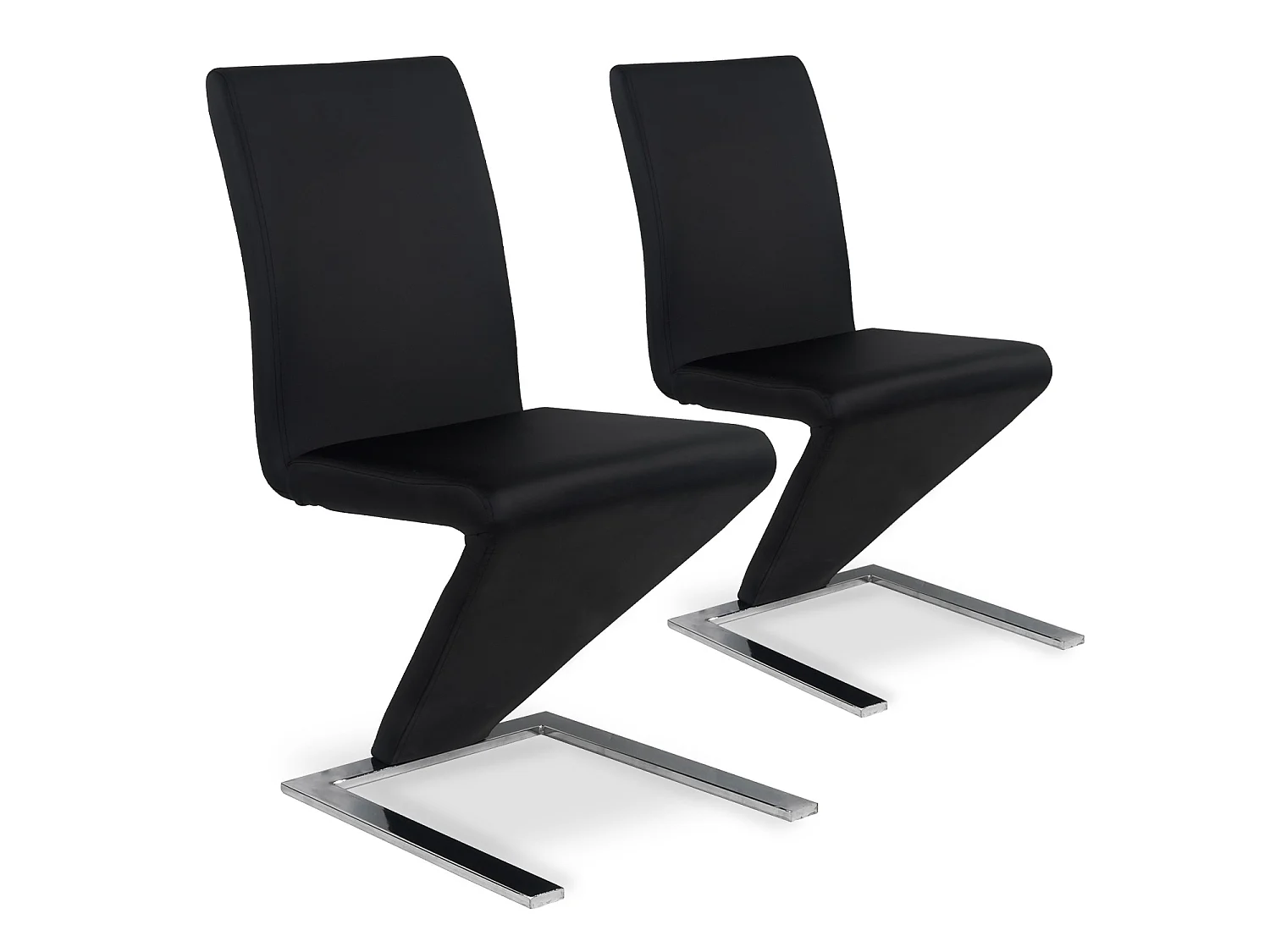 Lot de 2 chaises design Delano Noir