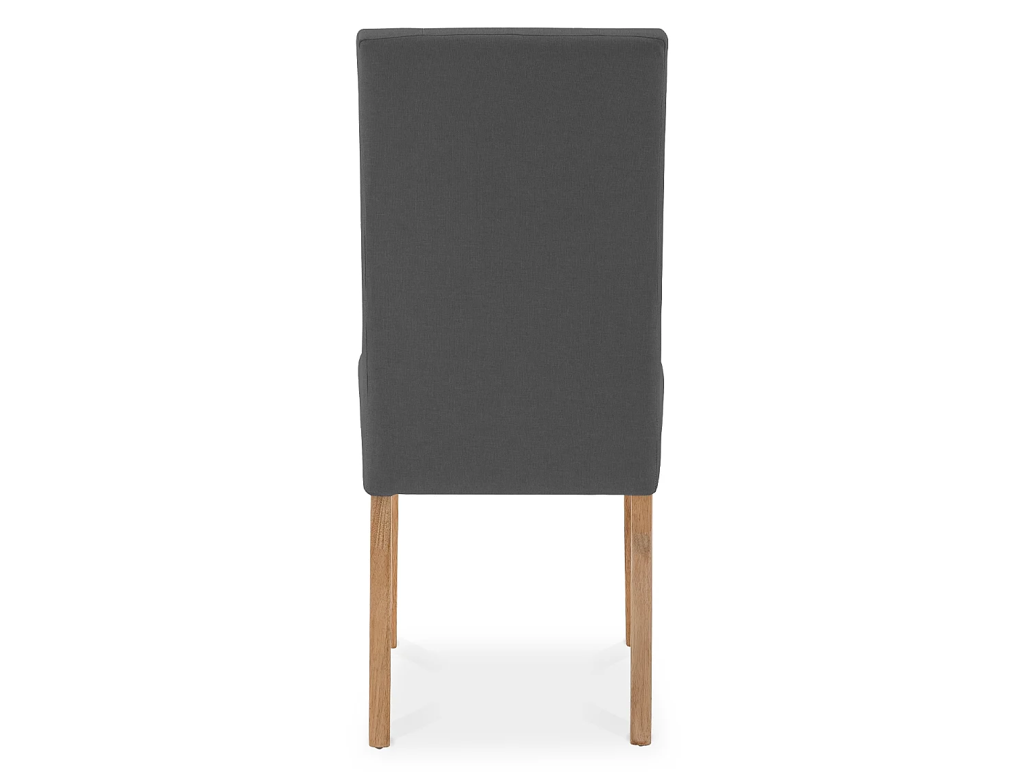 Lot de 6 chaises capitonnées Gaya tissu gris
