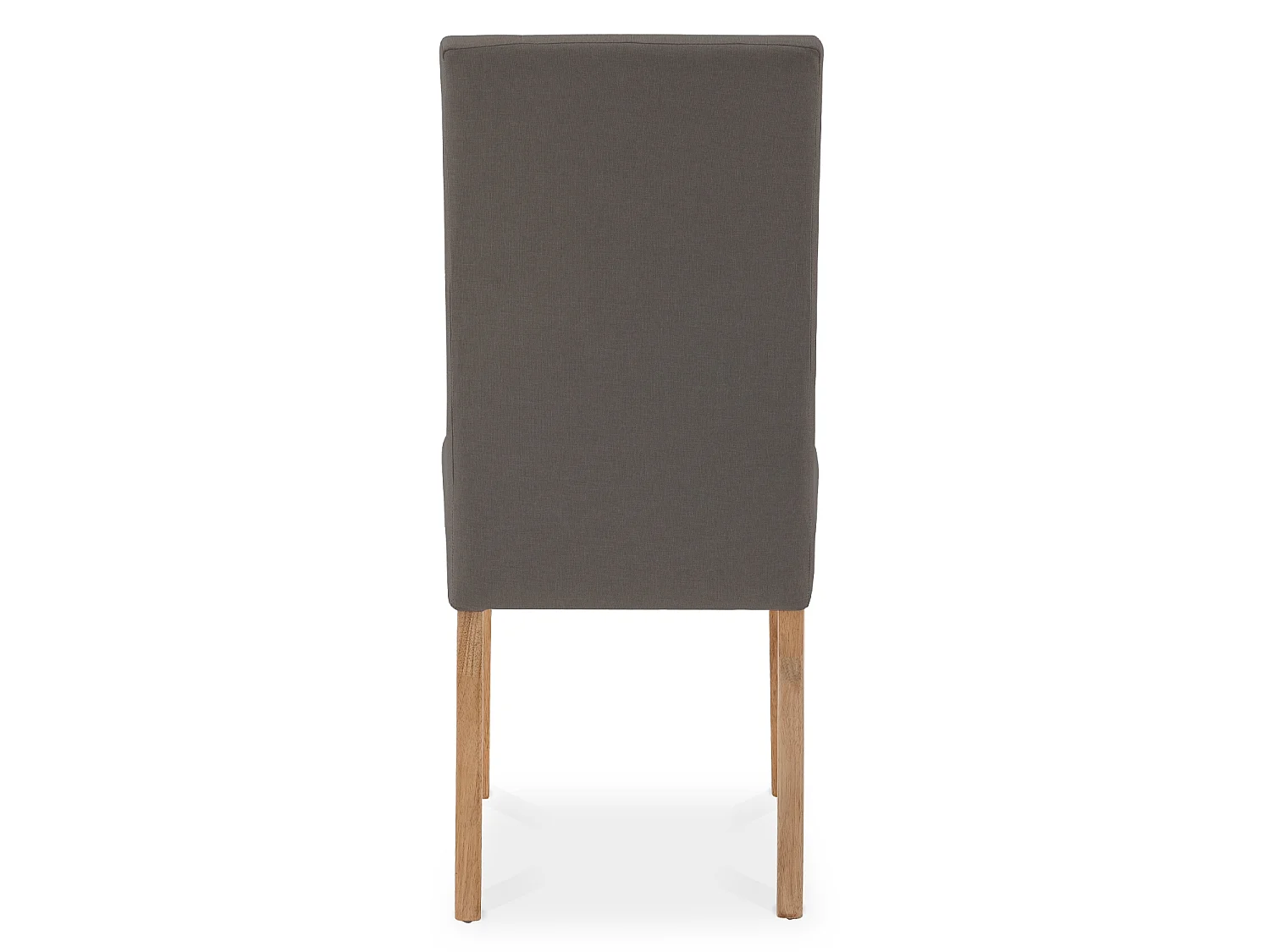Lot de 4 chaises capitonnées Gaya tissu taupe