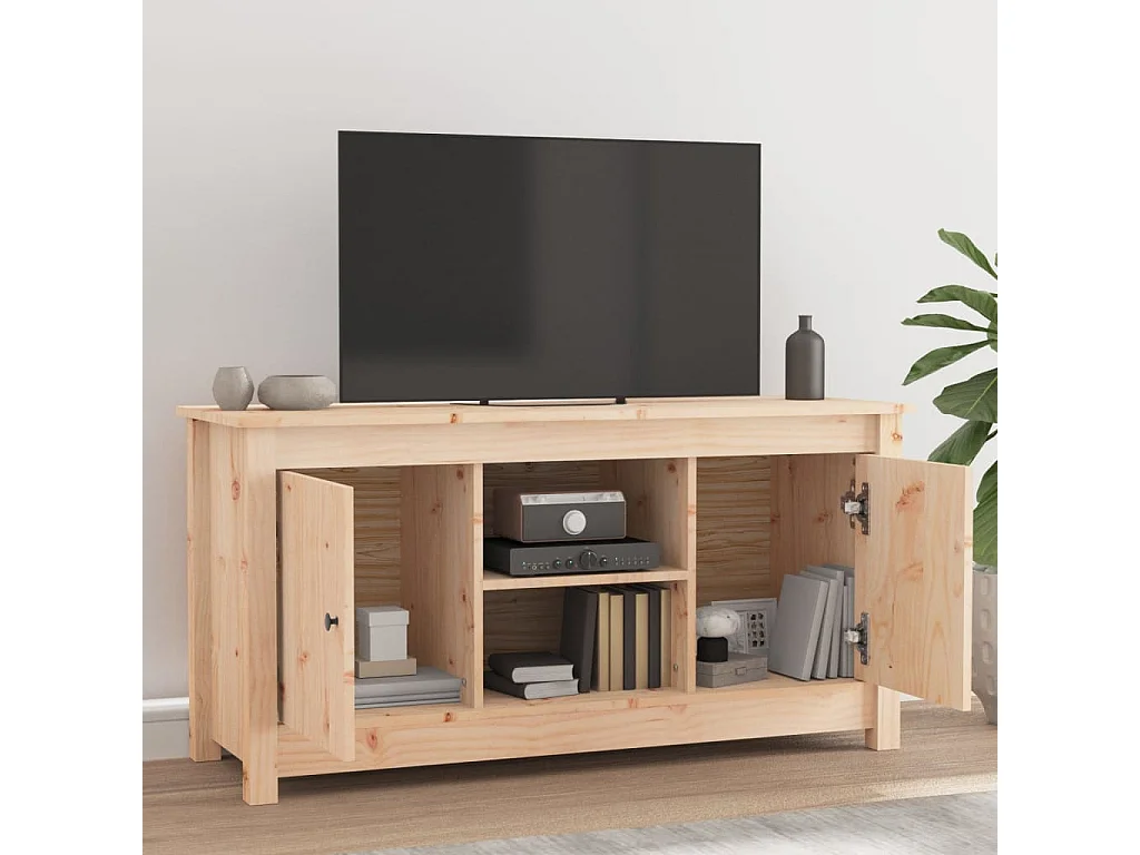 Meuble TV 103x36,5x52 cm Bois de pin massif