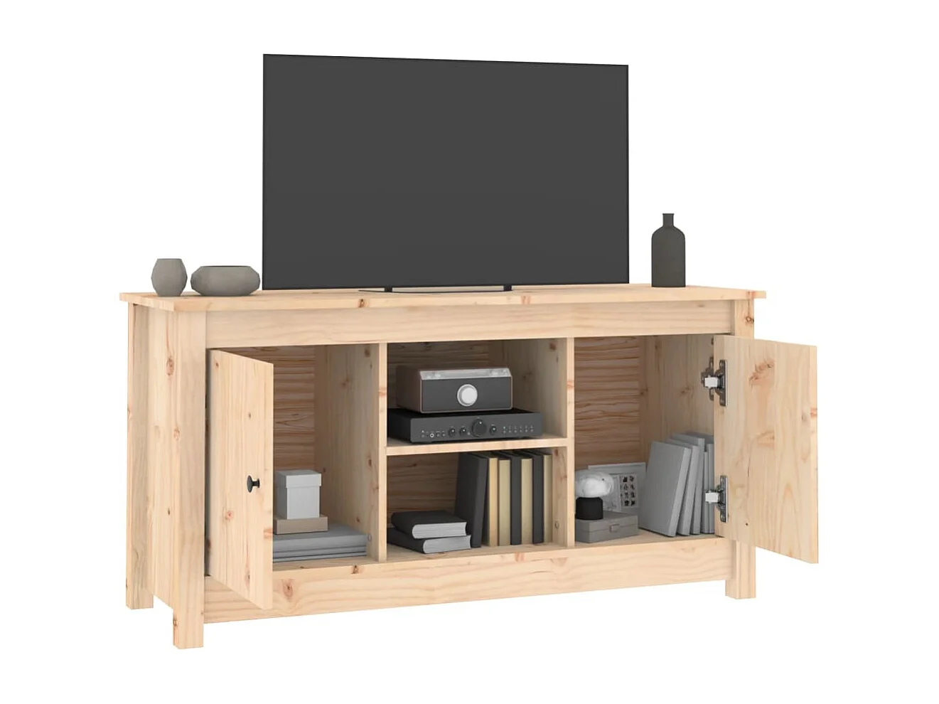 Meuble TV 103x36,5x52 cm Bois de pin massif