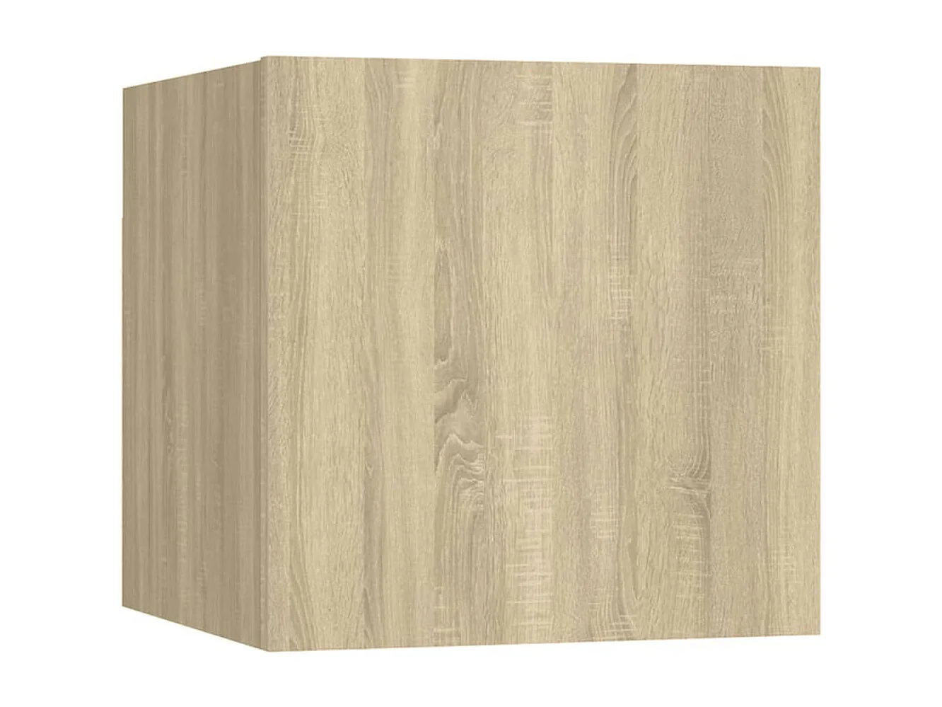 Set de muebles para TV 7 piezas madera contrachapada roble Sonoma