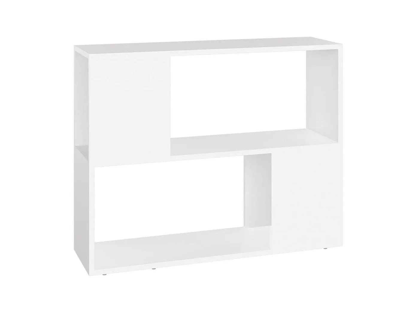 Meuble TV Blanc 80x24x63 cm Aggloméré