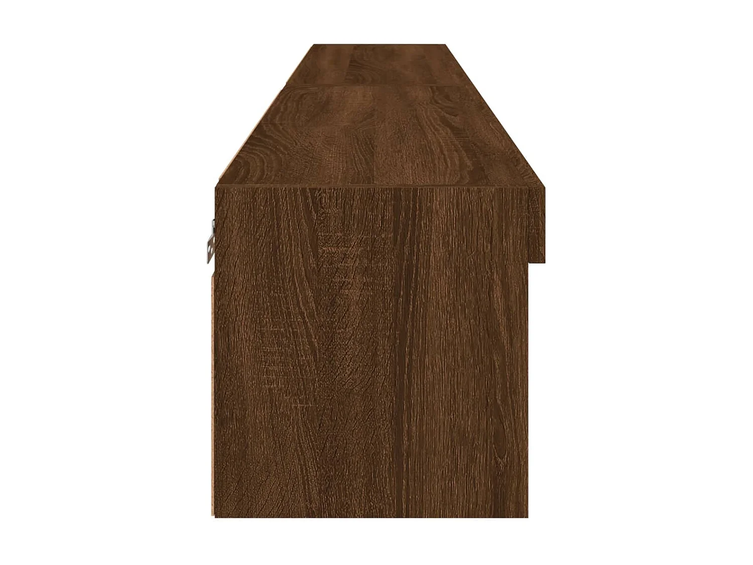 Meubles TV avec lumières LED 2 pièces chêne marron 80x30x30 cm