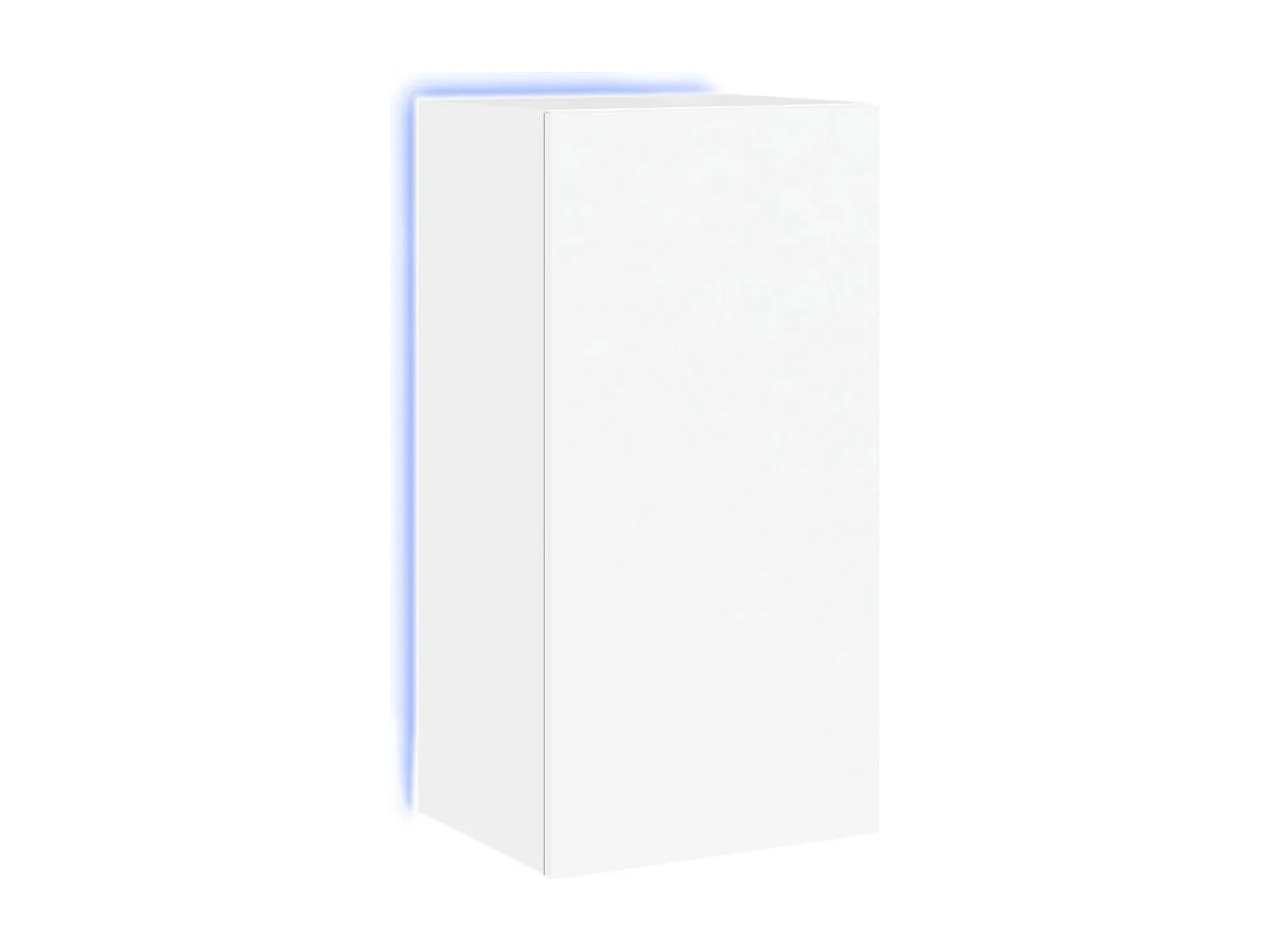 Tv-wandmeubel met LED-verlichting 40,5x35x80 cm wit