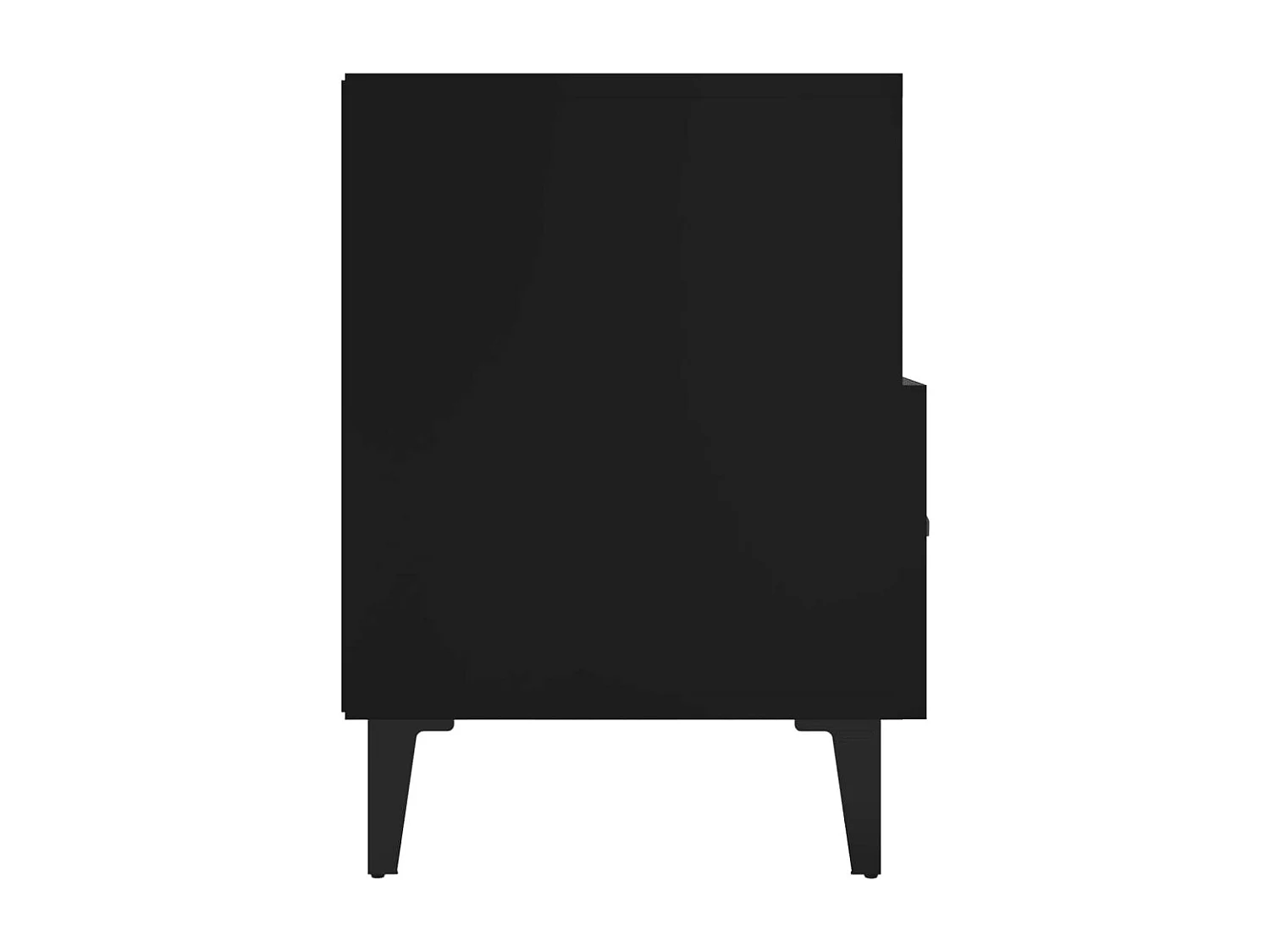 Tv-meubel 80x36x50 cm bewerkt hout zwart