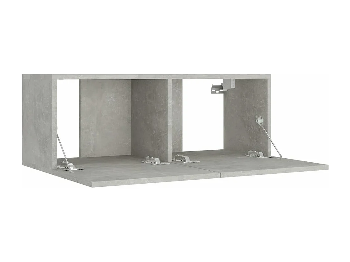 Ensemble de meubles TV 8 pièces Gris béton Bois d'ingénierie