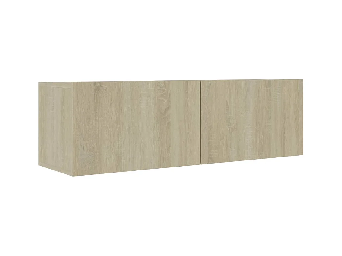 Tv-meubel 100x30x30 cm bewerkt hout sonoma eikenkleurig