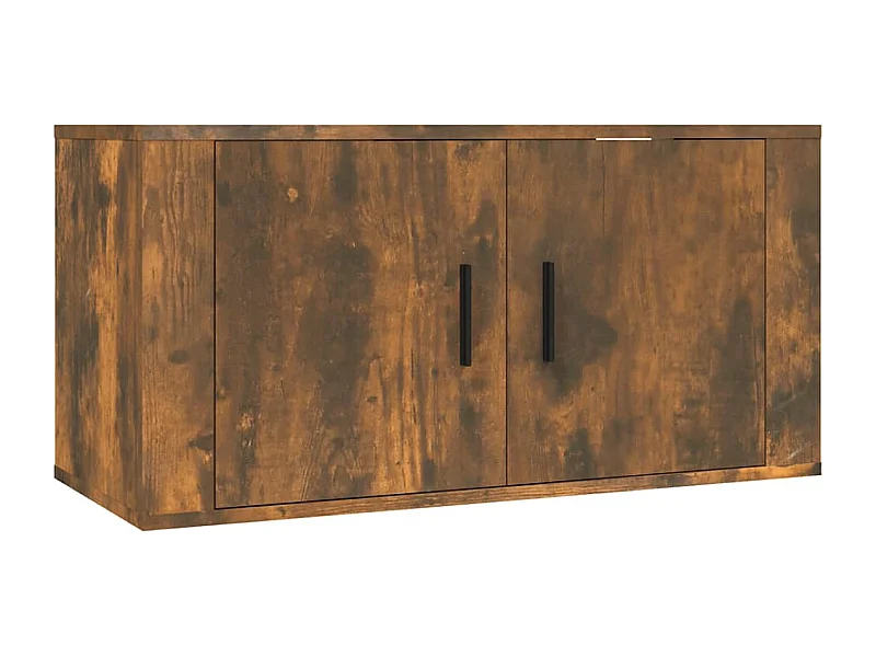 Mueble para TV de pared roble ahumado 80x34,5x40 cm
