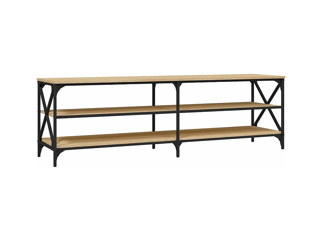 Mueble de TV madera contrachapada roble Sonoma 160x40x50 cm