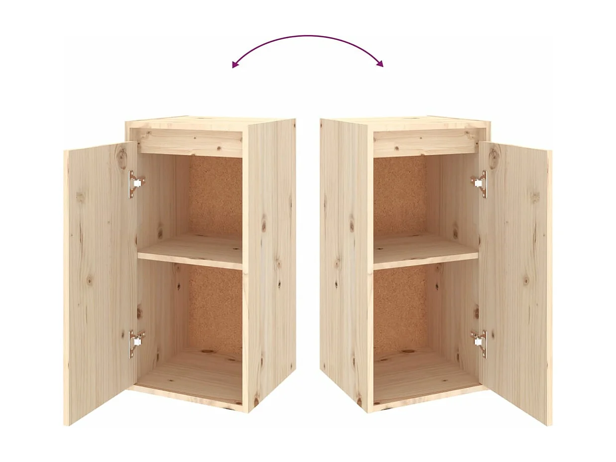 Meubles TV 5 pièces Bois massif de pin