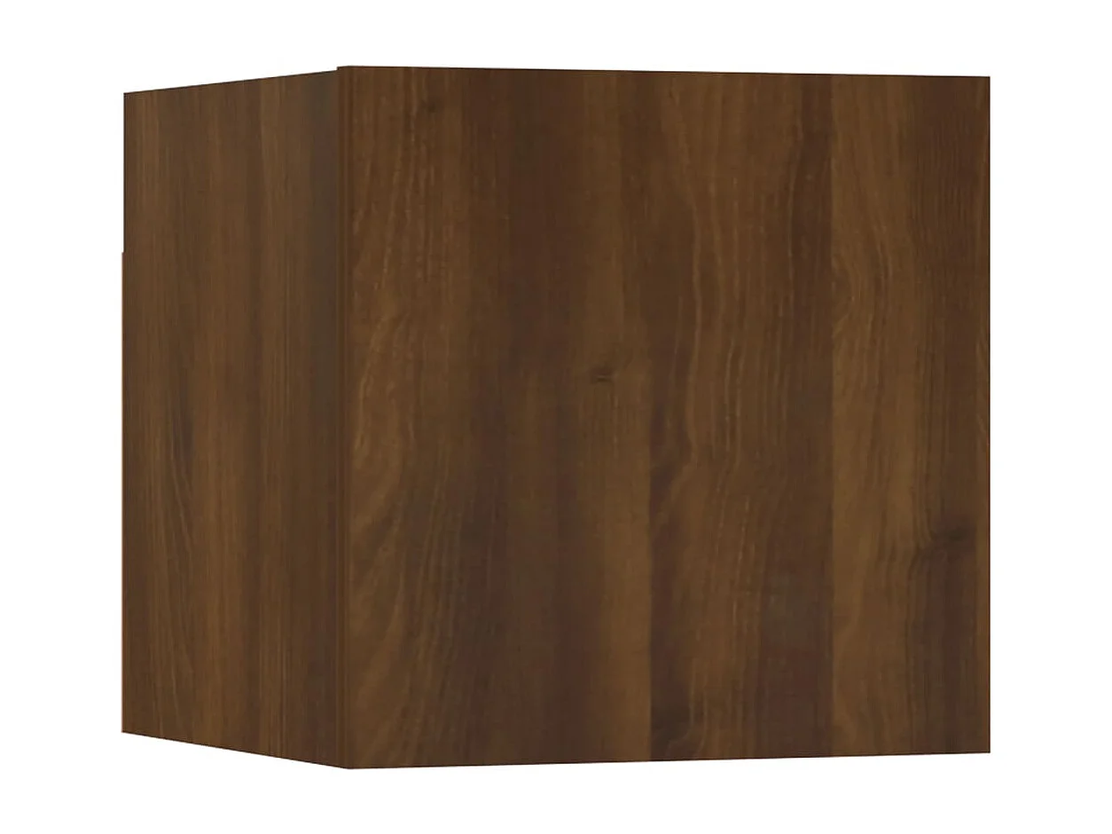 Meuble TV mural Chêne marron 30,5x30x30 cm