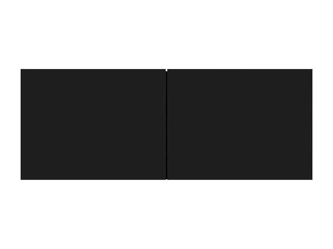 Meuble TV Noir 80x30x30 cm Aggloméré