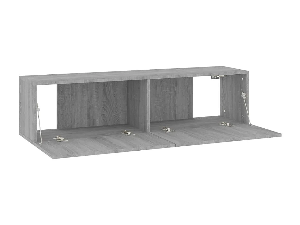 Armoire murale TV Sonoma gris 120x30x30 cm Bois d'ingénierie