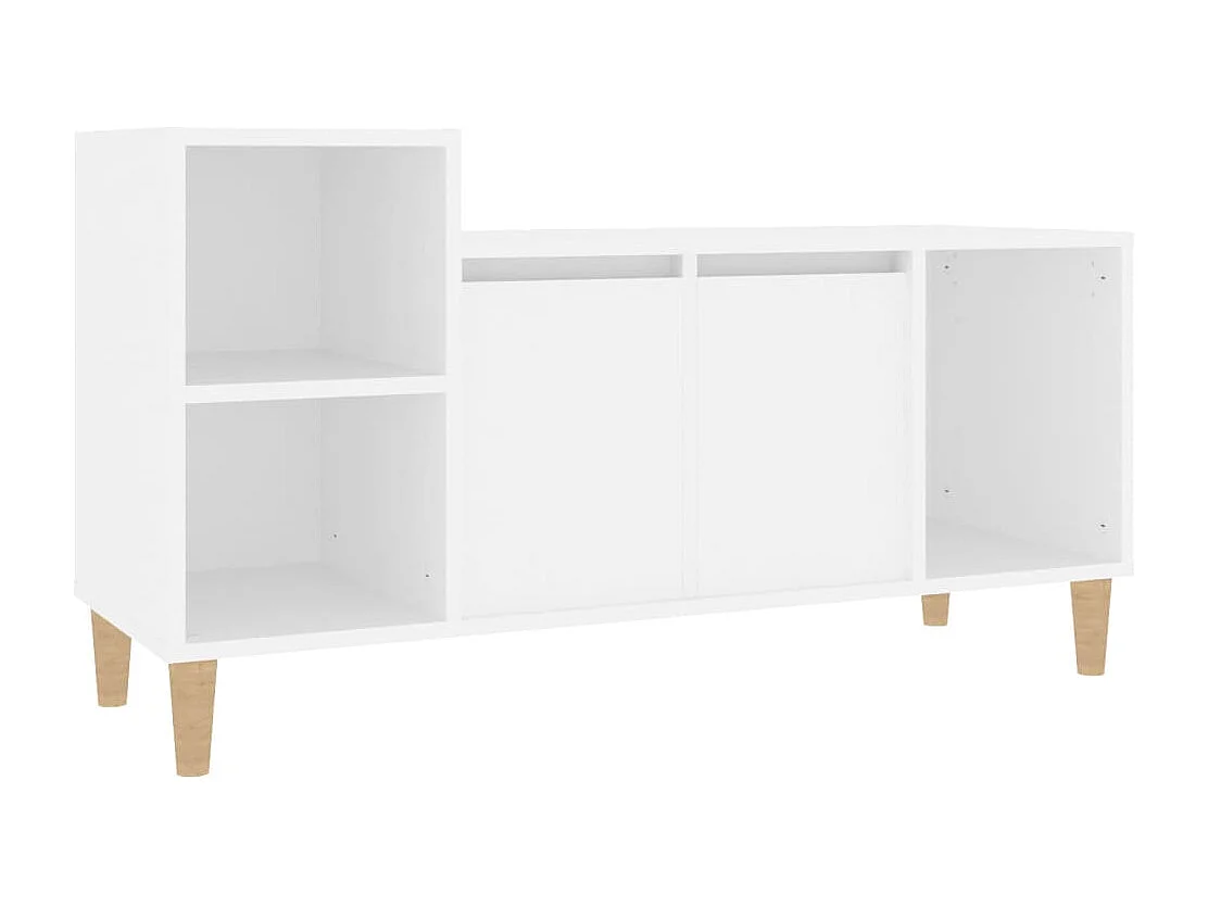 Meuble TV Blanc 100x35x55 cm Bois d'ingénierie