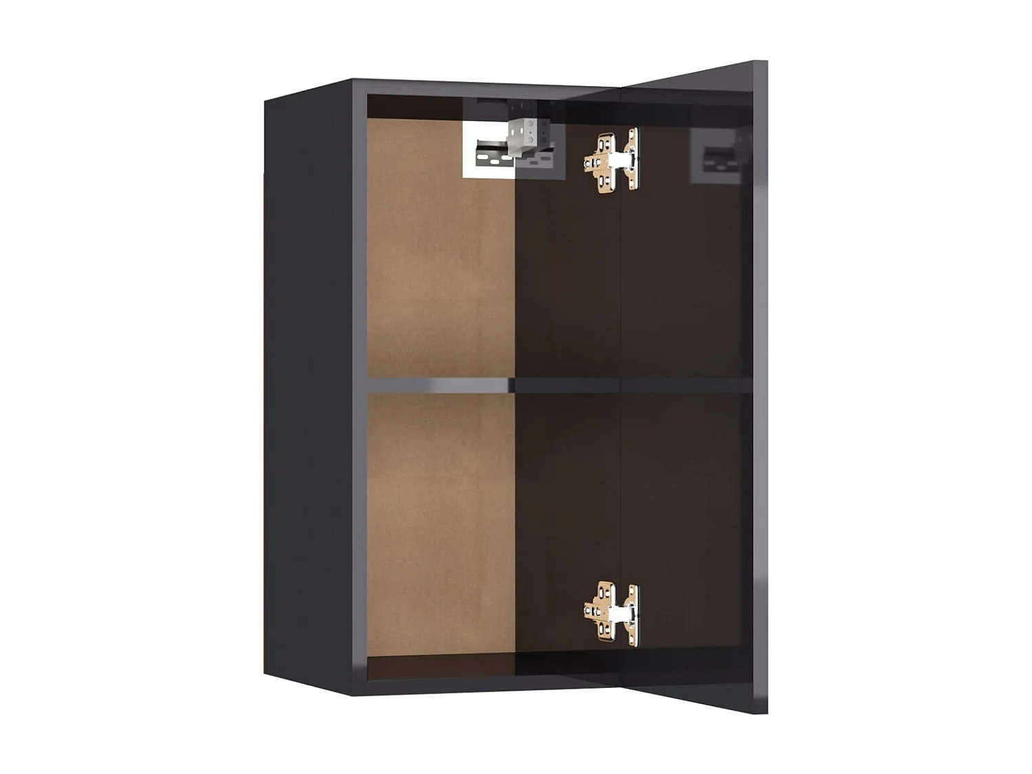 Meubles TV 2 pièces Gris brillant 30,5x30x60 cm Aggloméré