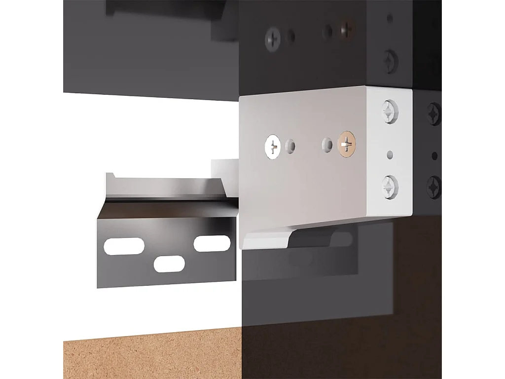 Meubles TV 2 pièces Gris brillant 30,5x30x60 cm Aggloméré