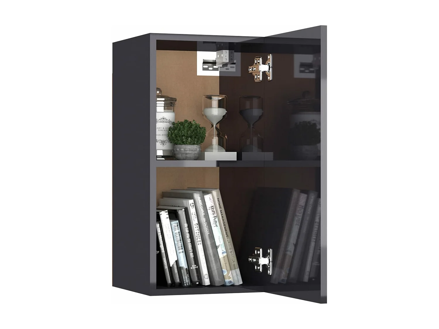 Meubles TV 2 pièces Gris brillant 30,5x30x60 cm Aggloméré