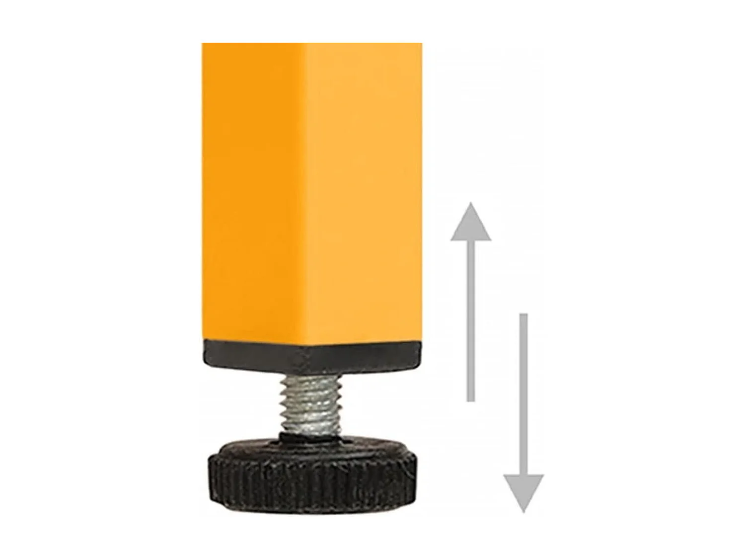 Meuble TV Jaune moutarde 105x35x50 cm Acier