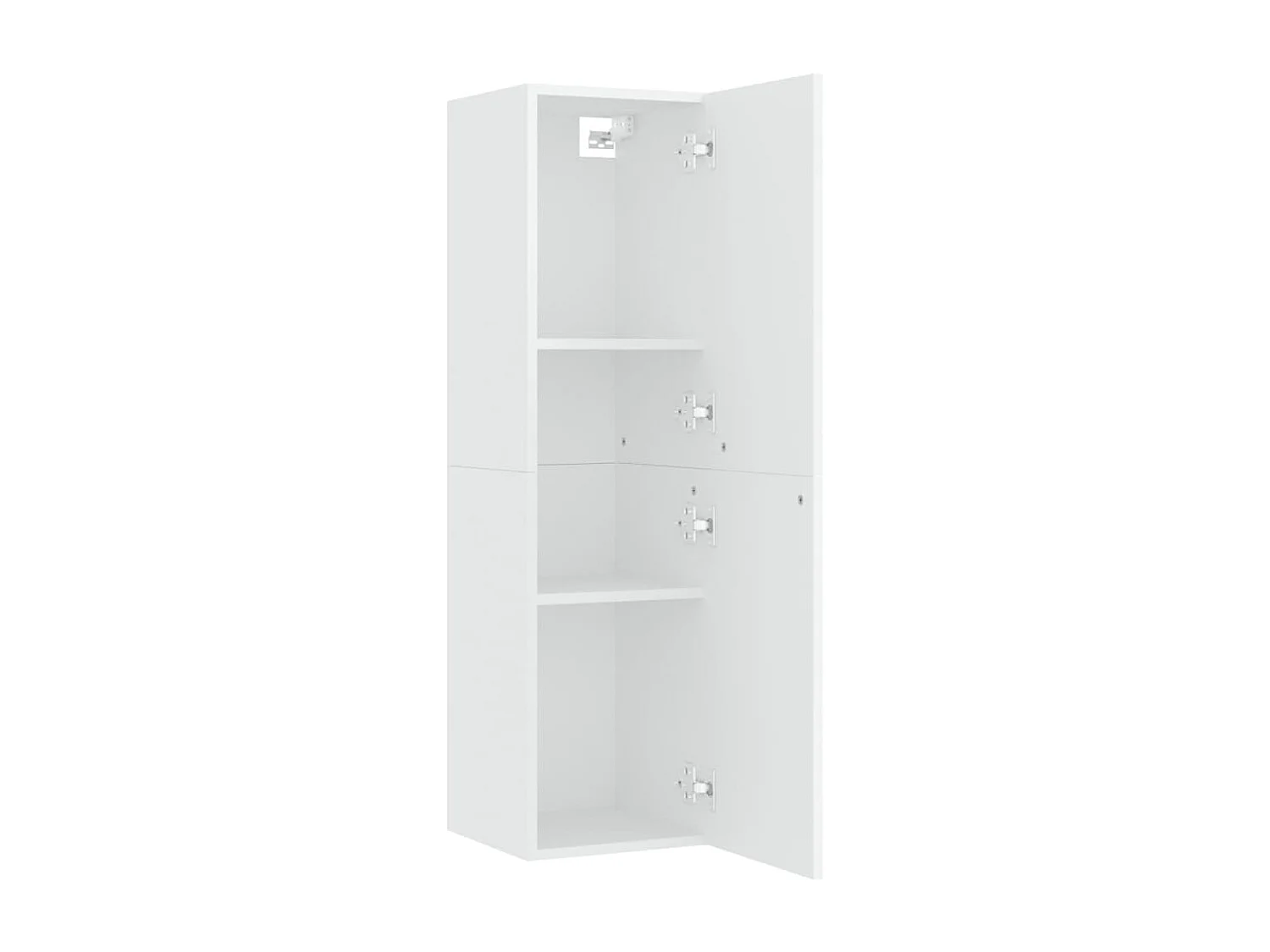 Meuble TV Blanc 30,5x30x110 cm Aggloméré