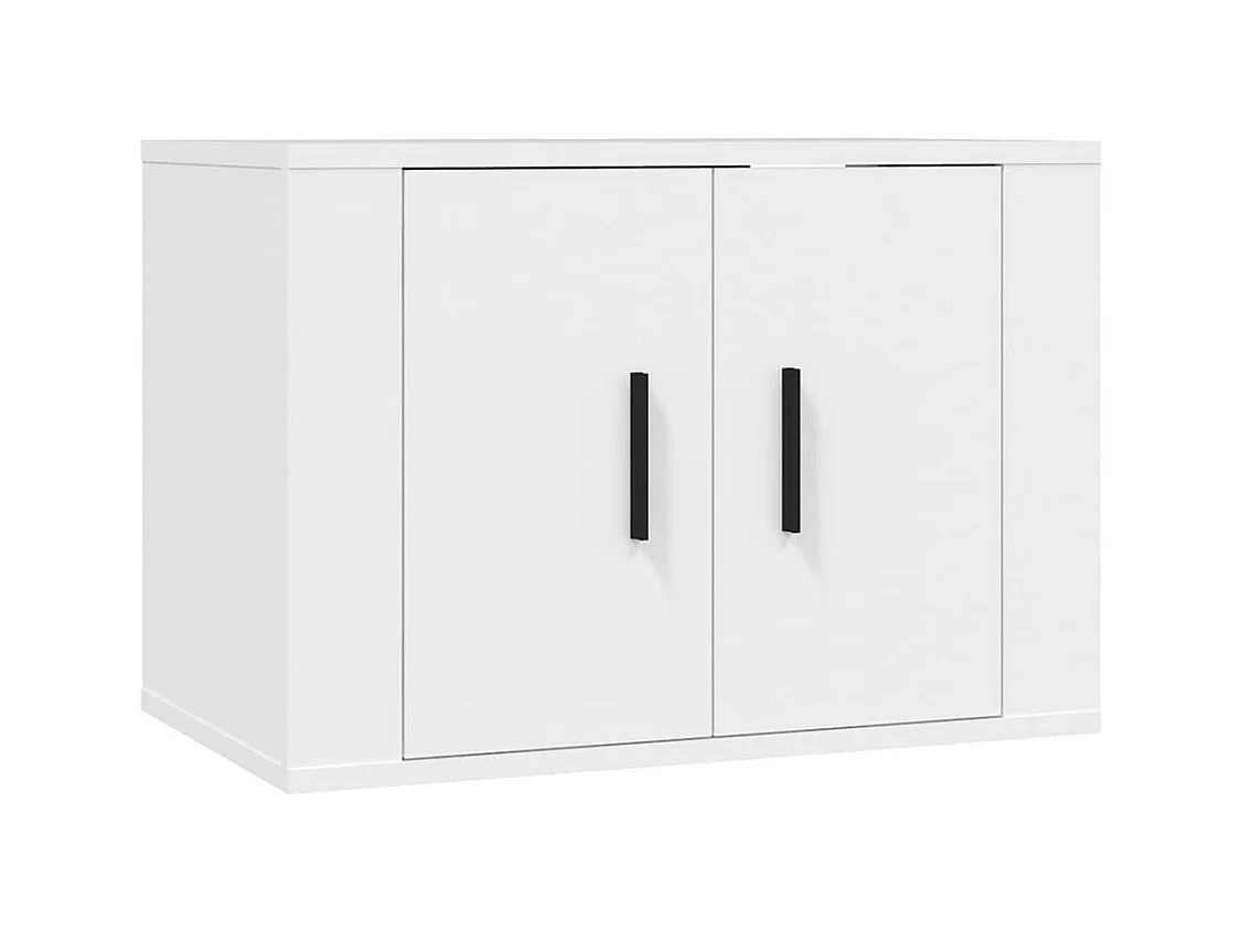 Meuble TV mural Blanc 57x34,5x40 cm