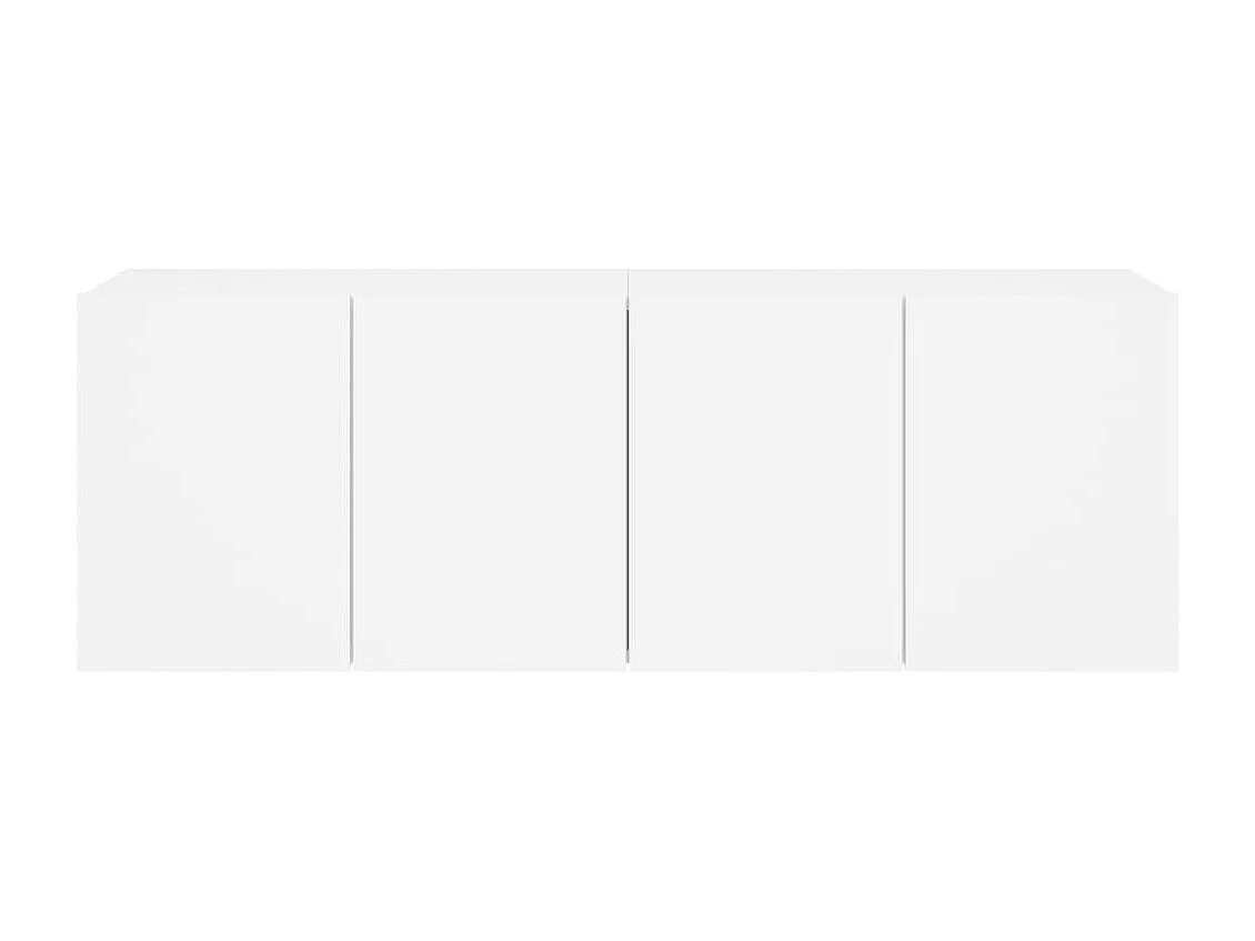 Móveis de parede para TV 2 peças 60x30x41 cm branco